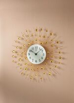 Wanduhr mit arabischen Ziffern GOLD