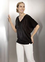 Poncho-Tunika mit Ziersteinen 