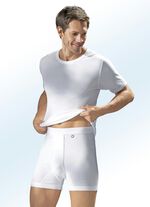 Pfeilring Dreierpack Schlupfjacken aus Feinripp, weiß 