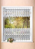 Bezaubernde Kurzgardine mit Stangendurchzug 