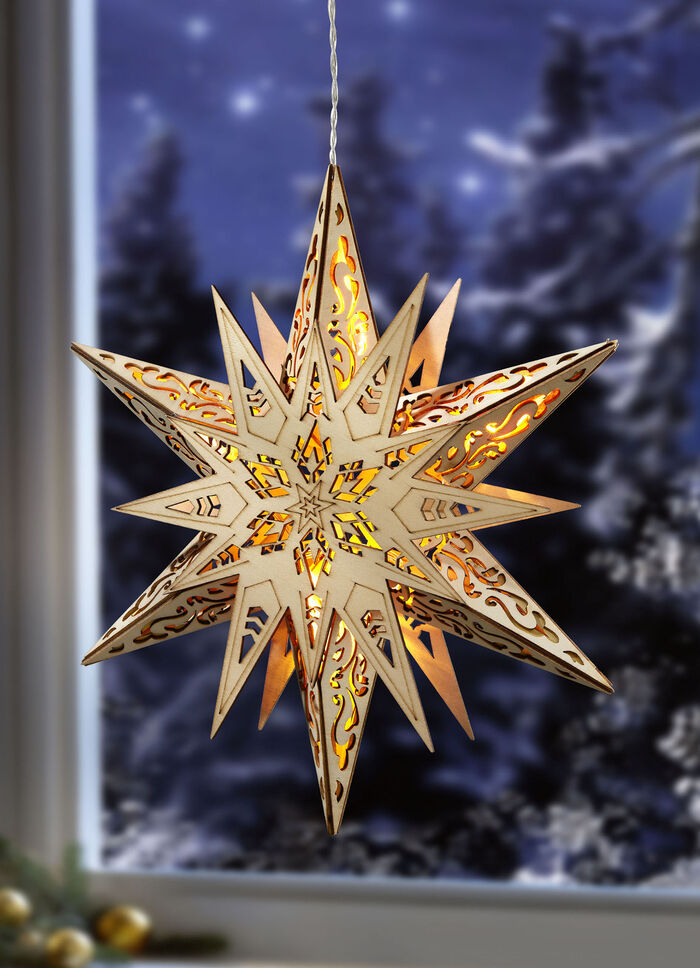 LED-Stern aus Holz 