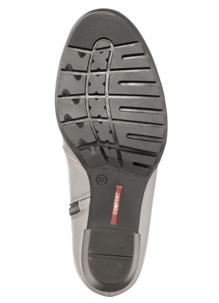 ELENA EDEN, modische Damen-Stiefeletten, Weite G, mit herausnehmbarem Fußbett HELLGRAU