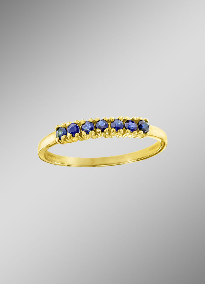 Eleganter Safir-Damenring 
