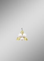 Blühende Schönheit: Anhänger mit Muschelkernperlen 