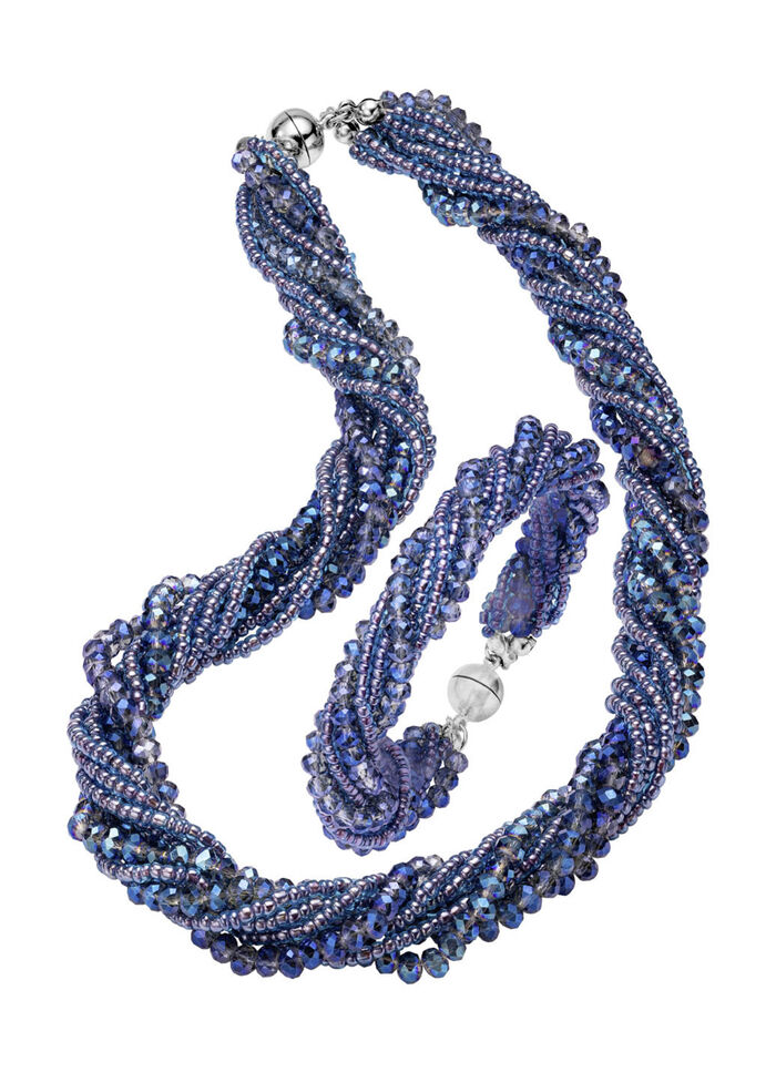 Wundervoll funkelndes Schmuck-Set, 2-teilig JEANSBLAU