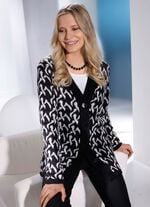 Strickjacke im Garnmix mit Schurwolle 