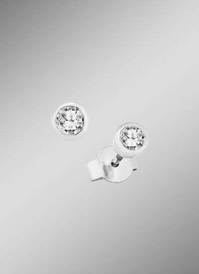 Solitär-Ohrstecker mit Brillanten 
