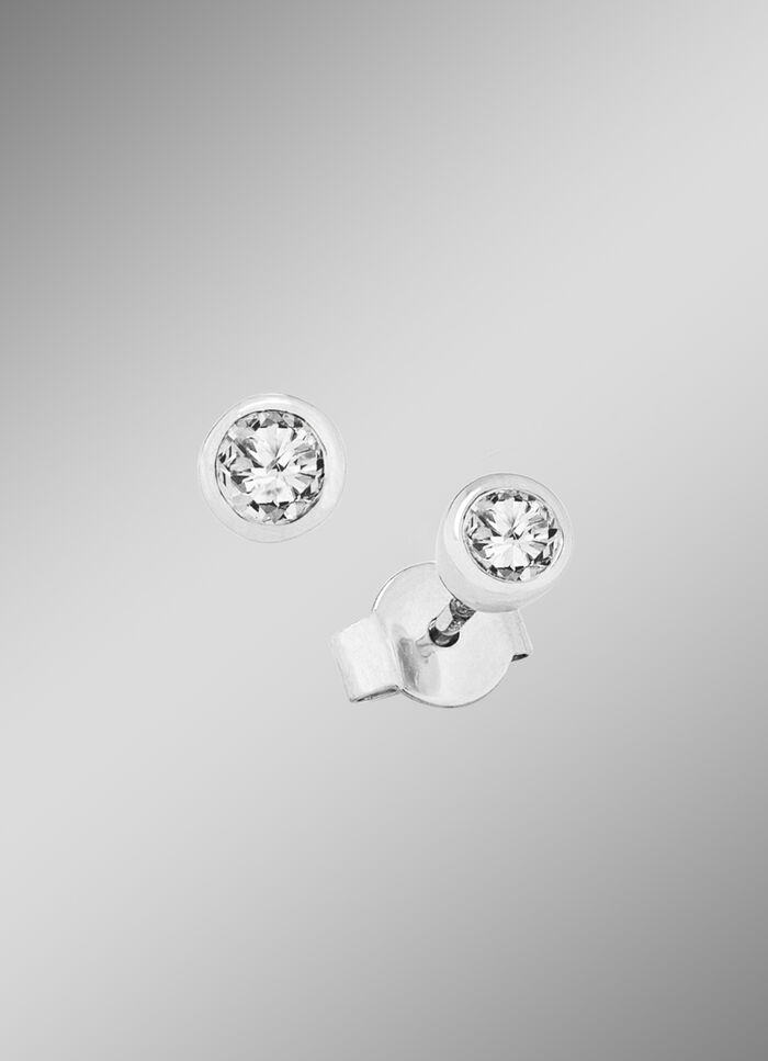 Solitär-Ohrstecker mit Brillanten 