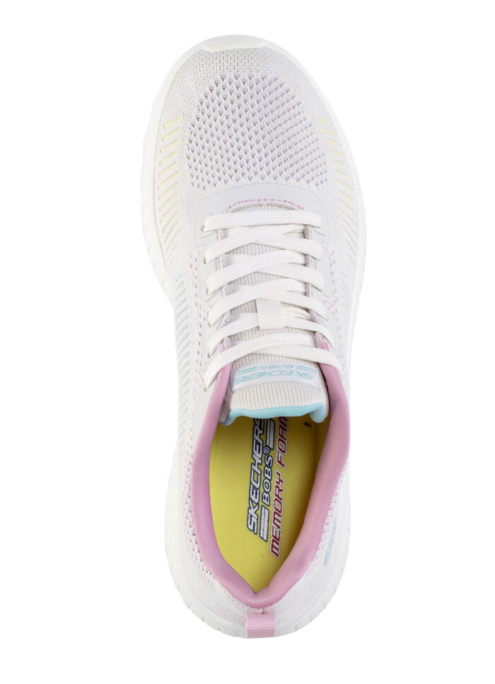 SKECHERS Schn&uuml;r-Sneaker aus atmungsaktivem Meshmaterial EISGRAU-BUNT