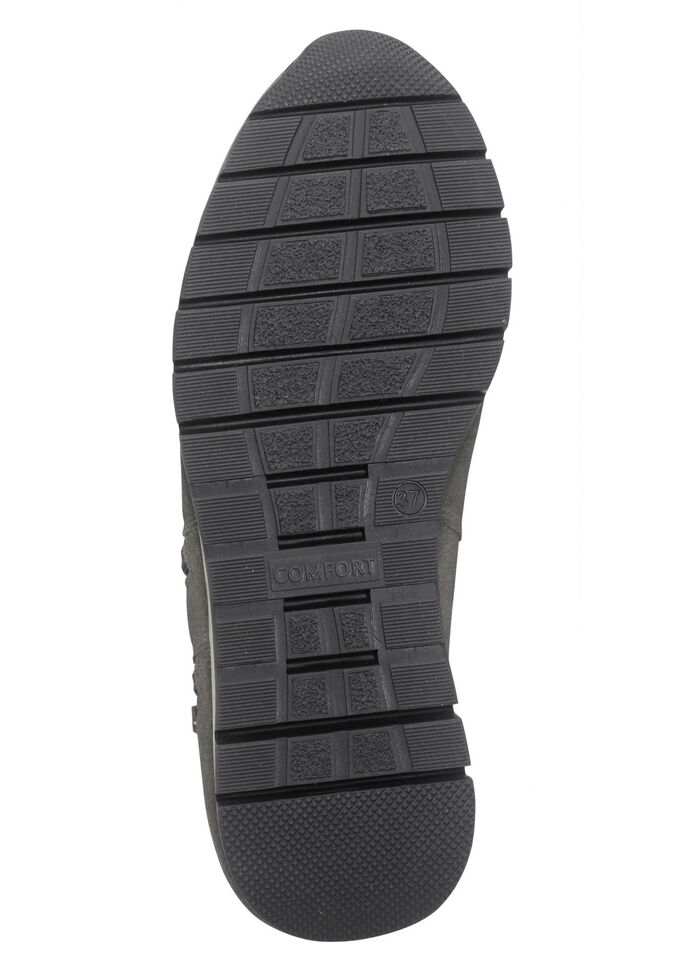 Bootie mit zwei Rei&szlig;verschl&uuml;ssen GRAU