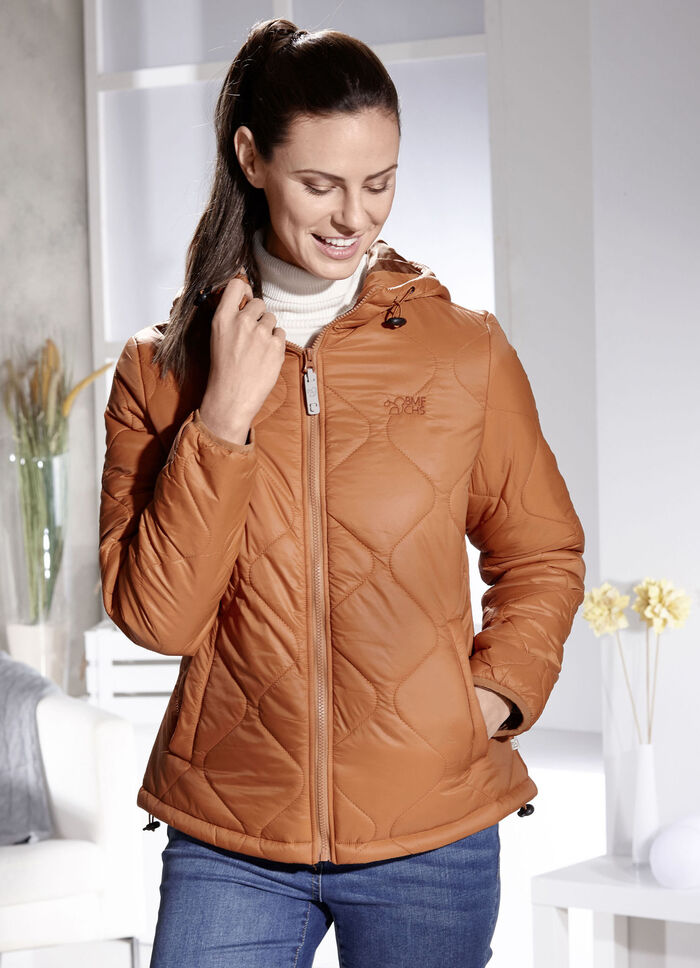 Funktionsjacke mit interessantem Zwiebelstepp 