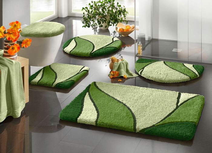 Badgarnitur f&uuml;r Fu&szlig;bodenheizung geeignet GR&Uuml;N