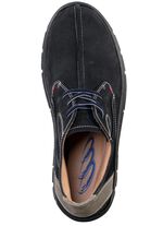 Schn&uuml;r-Boot aus Nubukleder MARINE-TAUPE