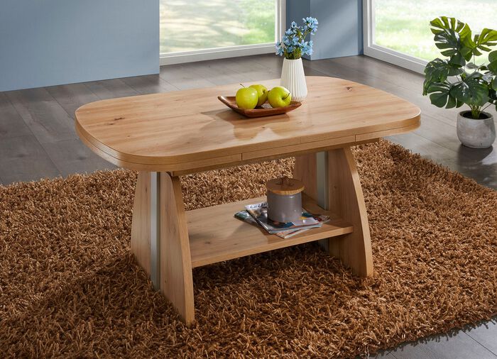 Höhenverstell- und ausziehbarer Couchtisch  ARTISAN EICHE