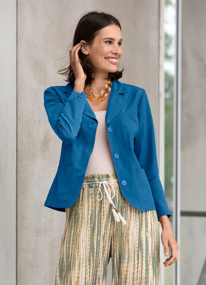 Blusenjacke  mit Schulterpolster ROYALBLAU