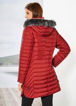 Kurzmantel in 2 Farben GRANATROT