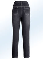 Jeans mit effektvoll funkelndem Zierband SCHWARZ