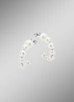 Elegante Creolen mit Süßwasser-Zuchtperlen 