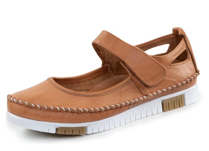 Gemini Mokassin-Slipper mit dezenter Knitter-Struktur CAMEL