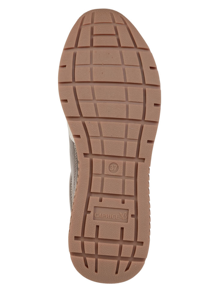 Caprice, trendige Damen-Sneaker, Weite G, mit herausnehmbarem Fußbett COGNAC-ALTGOLD