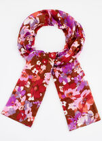 Schal mit Fantasiebl&uuml;ten-Dessin 