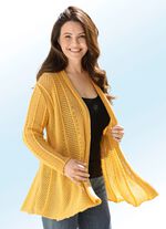 Strickjacke in Swingerform 