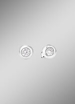 Elegante Ohrstecker mit synth. Zirkonia 