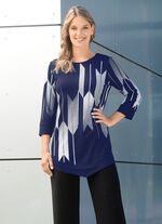 Shirt mit Kontrastdruck 