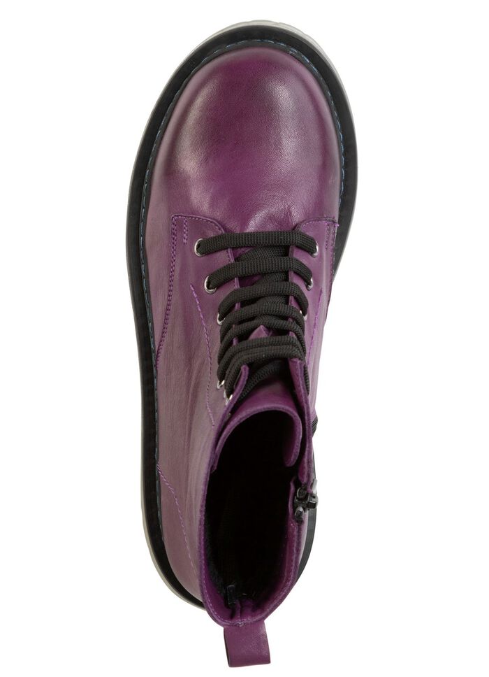 Gemini Schn&uuml;r-Stiefelette aus weichem Rind-Nappaleder 