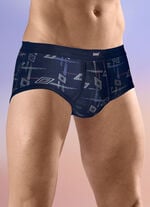 Fünferpack Slips mit Alloverdessin 