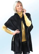 Kapuzenponcho mit Baumwolle und mit offenen Seiten 