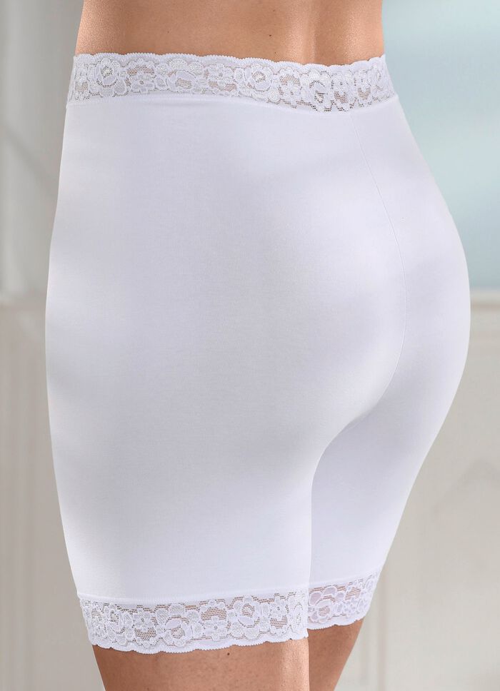 Dreierpack Schl&uuml;pfer mit Spitzenbandabschl&uuml;ssen 