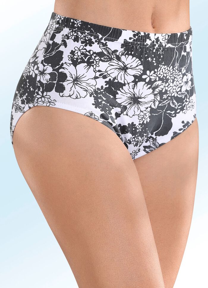 F&uuml;nferpack Slips mit Floraldruck 