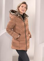 Jacke mit Kunstpelz-Innenausstattung in der Kapuze 