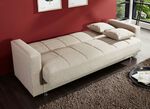 Klick-Klack-Sofa mit Dekokissen BEIGE