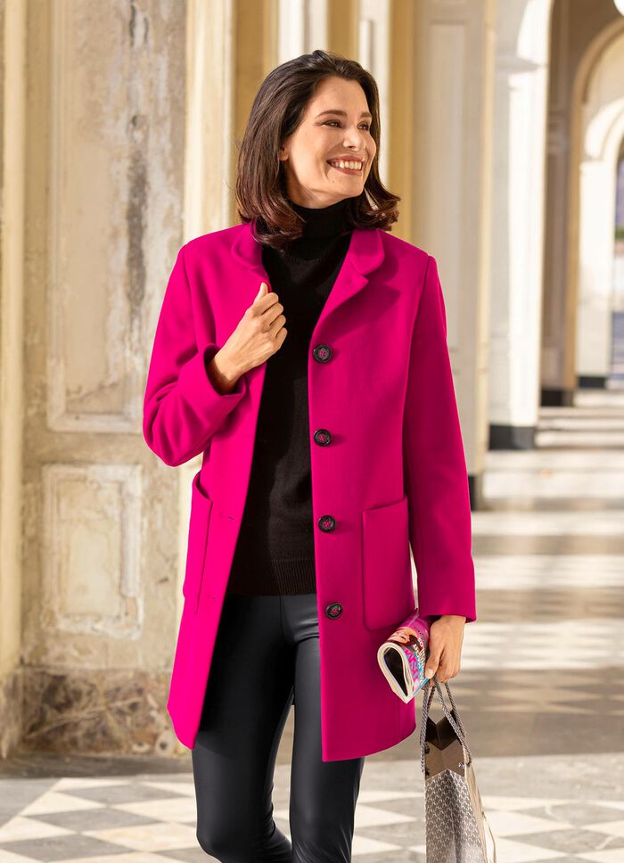 Kurzmantel mit Stehkragen 