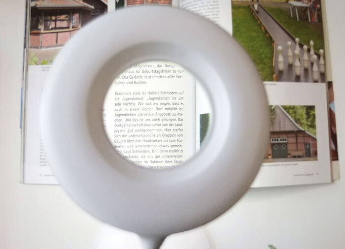 LED-Lupenlampe mit 8-facher Vergr&ouml;&szlig;erung WEISS