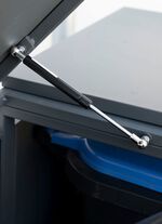 M&uuml;lltonnenbox &bdquo;Kubus&ldquo;, anthrazit 