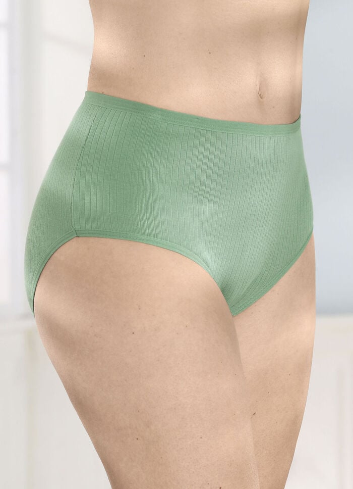 Viererpack Slips mit Rippenstruktur 