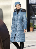 Mantel mit abnehmbarer Kapuze 