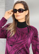 Unterzieh-Rollkragen mit Rippenstrick SCHWARZ