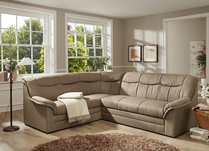 Polstermöbel auf stabilem Holzgrundgestell BRAUN