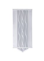 Schiebegardine mit dezentem Wellen-Dessin SILBER