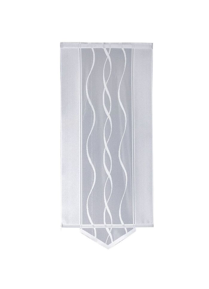 Schiebegardine mit dezentem Wellen-Dessin SILBER