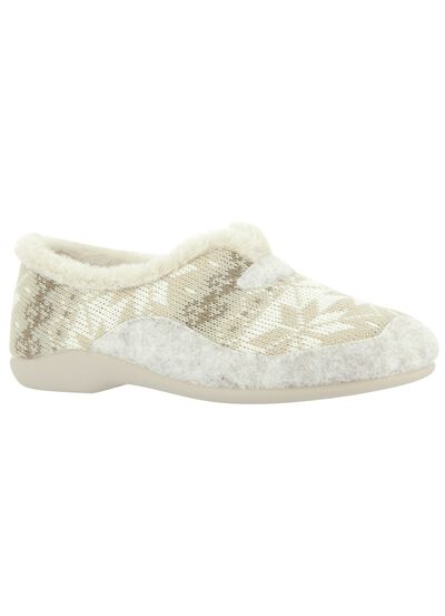 Kuschelige Hausschuhe mit herausnehmbarem Fu&szlig;bett 