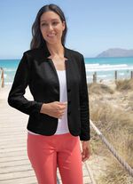 Blusenblazer mit Schulterpolstern 