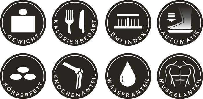 MAXXMEE K&ouml;rperanalyse-Waage mit LCD-Display 