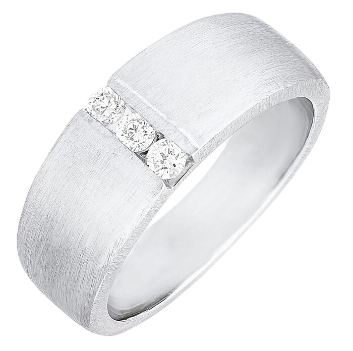 Stilvoller Damenring aus Platin mit Brillanten 