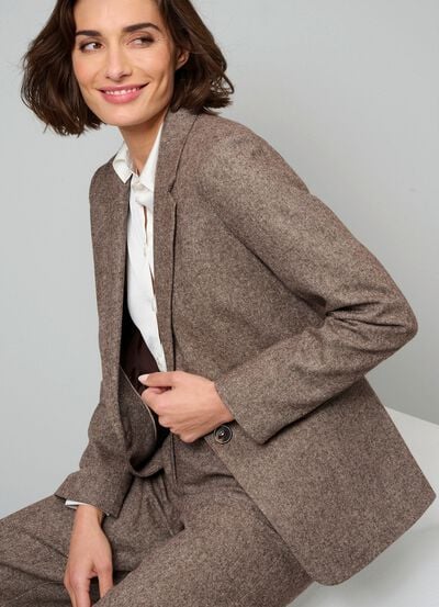 Blazer mit Pattentaschen 