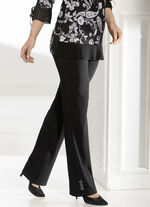 Weich flie&szlig;ende Hose SCHWARZ